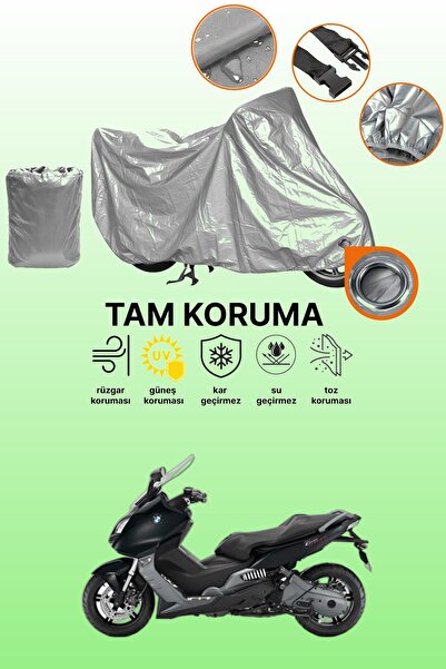 dokaca Gray Lock Compatible Bmw C 600 Sport Compatible Motorcycle Tarpaulin, ...