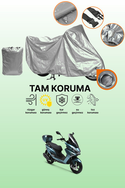 dokaca Gray Lock Compatible Rks Newlight 125 Pro Compatible Motorcycle Cover,...