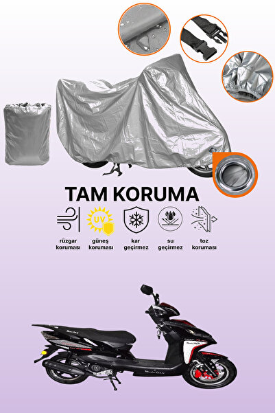 dokaca Gray Lock Compatible Motolux Rossi Rs 50 Compatible Motorcycle Cover, ...