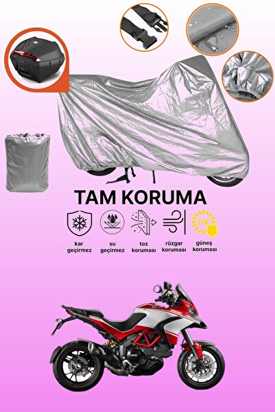 dokaca حقيبة خلفية رمادية متوافقة مع دراجة دوكاتي مولتيسترادا 1200 بايكس بييك...