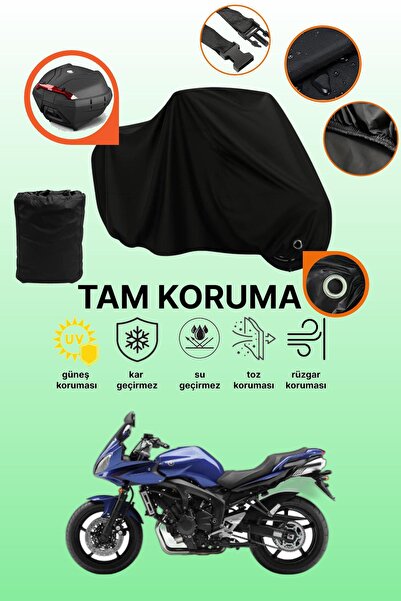 dokaca حقيبة خلفية سوداء متوافقة مع ياماها FZ6 فازر، غطاء دراجة نارية متوافق،...