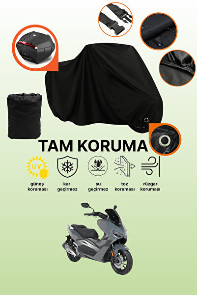 dokaca Black Lock and Tail Bag Compatible Rks Vieste 249 Compatible Motorcycl...