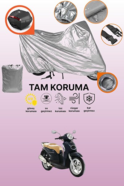 dokaca حقيبة خلفية رمادية اللون ومتوافقة مع قماش دراجة نارية متوافق مع أبريلي...