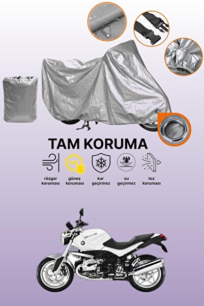 dokaca Grey Compatible with Lock Bmw R 1200 R Compatible Motorbike Tarpaulin