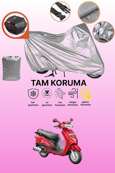 dokaca غطاء محرك متوافق مع هيريو دويت 110i متوافق مع الحقيبة الخلفية باللون ا...