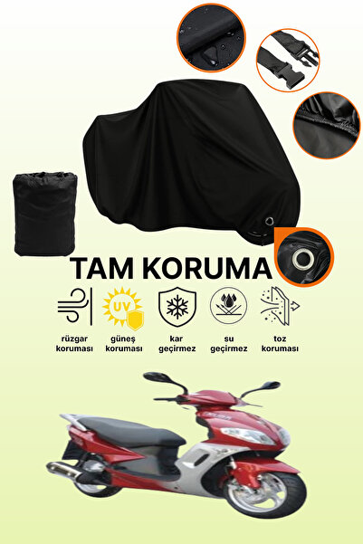 dokaca غطاء دراجة نارية متوافق مع كوبا أبريكت 125 من بلاك ليكت، غطاء واقي