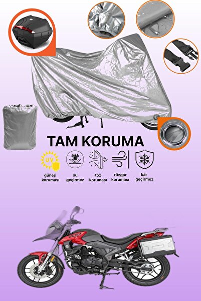 dokaca Gray Lock and Tail Bag Compatible Mondial Rx1 Compatible Motorcycle Ta...