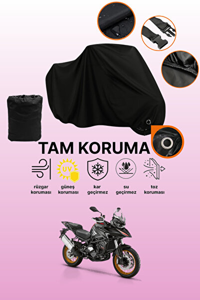 dokaca Black Lock Compatible Rks Srt800Sx Compatible Motorcycle Tarpaulin, Pr...