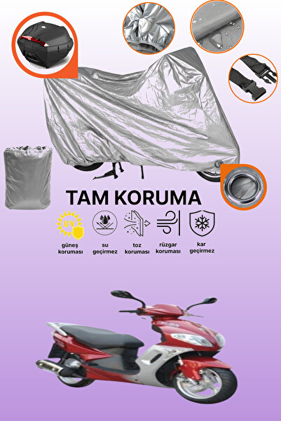 dokaca حقيبة خلفية رمادية اللون ومتوافقة مع قماش دراجة نارية متوافق مع Kuba A...