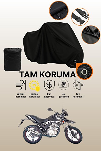 dokaca غطاء دراجة نارية متوافق مع Black Lock Falcon Wonder 180، غطاء واقي