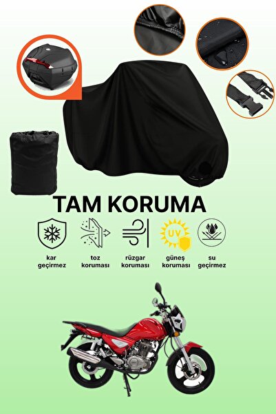 dokaca Black Rear Bag Compatible Mondial 150 Mcx Roadracer Compatible Motorcy...