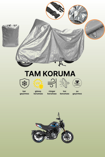 dokaca حقيبة خلفية رمادية اللون وقفل غير متوافق مع CFmoto 250CL-X، قماش متواف...