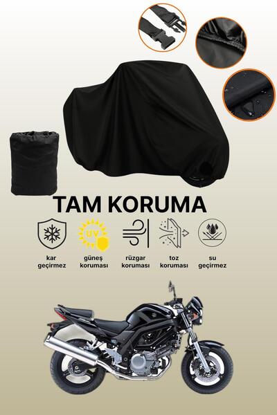dokaca غطاء محرك متوافق مع سوزوكي SV650A باللون الأسود، غطاء واقي، غطاء للدرا...