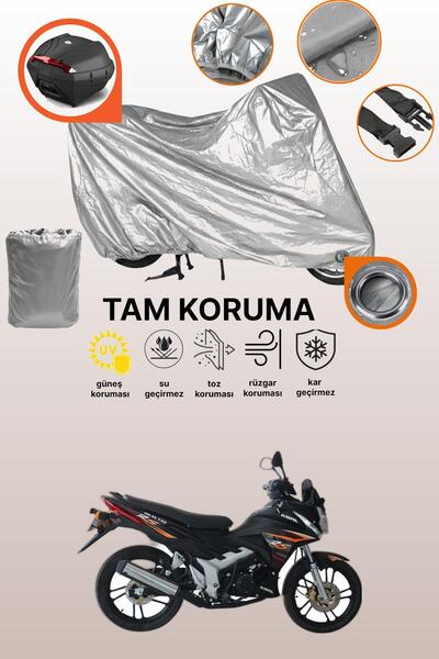 dokaca Gray Rear Bag and Lock Compatible King Motor Kr-130-16 Compatible Moto...