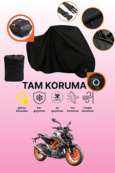 dokaca حقيبة خلفية سوداء متوافقة مع KTM 390 Duke، غطاء دراجة نارية متوافق، غط...