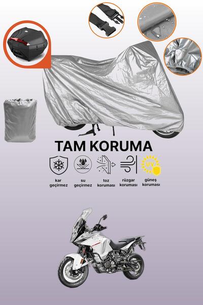 dokaca حقيبة خلفية رمادية متوافقة مع KTM 1290 Super Adventure T، غطاء واقي لل...