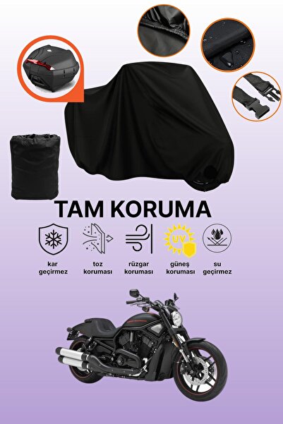 dokaca حقيبة خلفية سوداء متوافقة مع هارلي ديفيدسون VRSCDX Night Rod غطاء حماي...