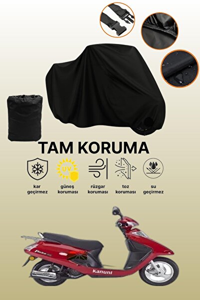 dokaca غطاء محرك متوافق مع Black Kanuni Ruby 100، غطاء واقي، غطاء دراجة نارية