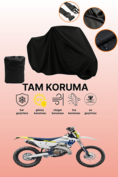 dokaca حقيبة خلفية سوداء وقماش دراجة نارية متوافق مع Husqvarna TE 250