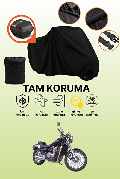 dokaca حقيبة خلفية سوداء متوافقة مع غطاء دراجة نارية متوافق مع Kawasaki ZL 60...
