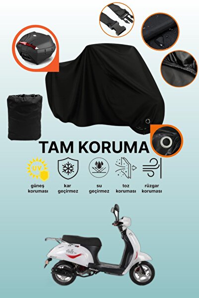 dokaca غطاء دراجة نارية متوافق مع فالكون سوفت 50، غطاء واقي أسود متوافق مع حق...