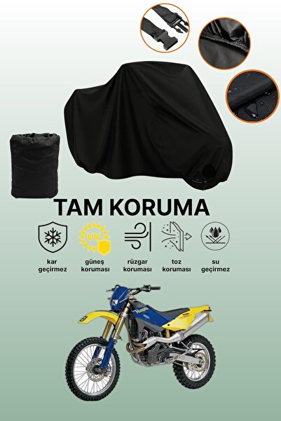 dokaca Black Husqvarna Te 610 Compatible Engine Cover, Protective Cover, Moto...