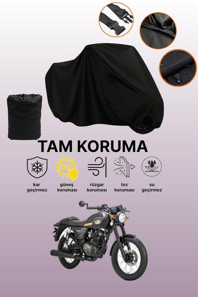 dokaca Black Rks Cafe 152 Compatible Motorcycle Cover, Protective Cover, Moto...