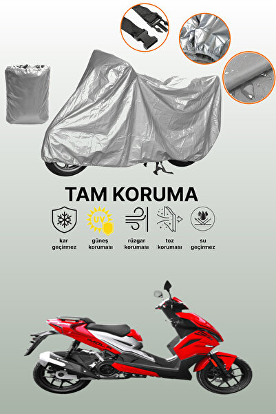 dokaca غطاء دراجة نارية متوافق مع يوكي إيمولا 125 باللون الرمادي، غطاء واقي، ...