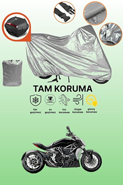 dokaca Gray Rear Bag Compatible Ducati Diavel Xdiavel Compatible Motorcycle T...