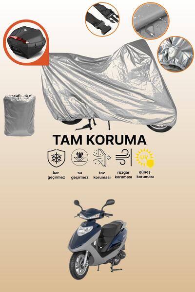 dokaca Gray Rear Bag Compatible Mondial 100 Nt Turquoise Compatible Motorcycl...