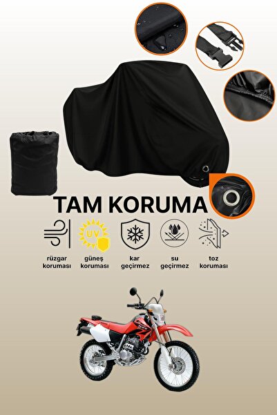 dokaca قماش دراجة نارية متوافق مع هوندا XR 250 R متوافق مع قفل أسود