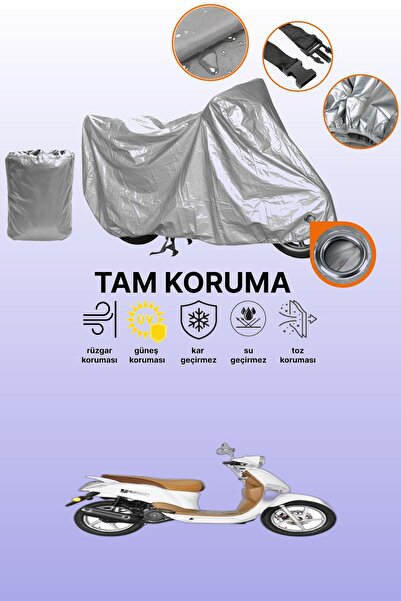 dokaca غطاء محرك متوافق مع يوكي YK 150 T-3 متوافق مع غطاء المحرك باللون الرمادي