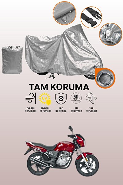 dokaca Gray Lock Compatible Kanuni Puma 150 Compatible Motorcycle Cover, Prot...