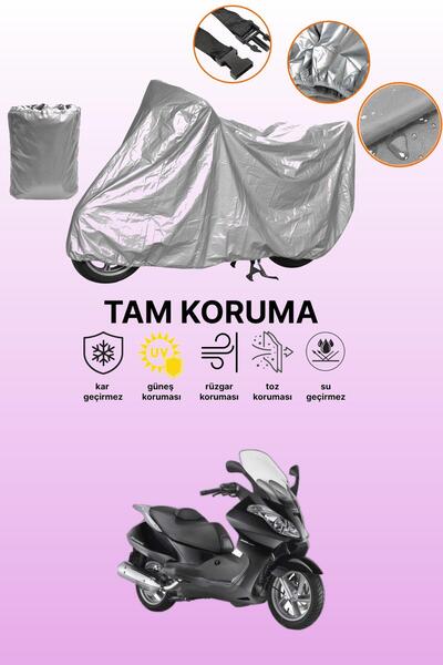 dokaca غطاء دراجة نارية رمادي اللون متوافق مع أبريليا أتلانتيك 500 سبرينت، غط...