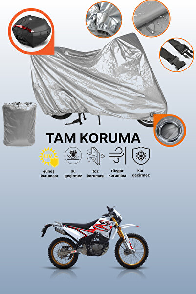 dokaca Gray Lock and Tail Bag Compatible Rks Rk200-R Compatible Motorcycle Ta...