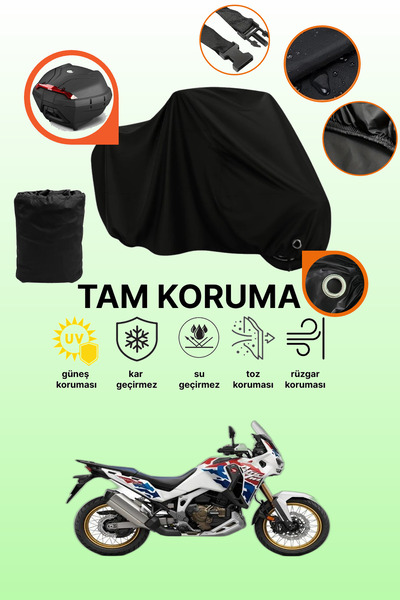 dokaca حقيبة خلفية وقفل أسود متوافقة مع دراجة هوندا CRF1100L أفريكا توين أدفنتشر سبورتس DCT