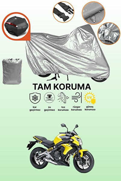 dokaca حقيبة خلفية رمادية متوافقة مع غطاء المحرك المتوافق مع Kawasaki ER-6 N،...