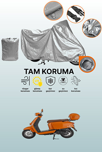 dokaca Gray Lock Compatible Mondial Virago 50 Compatible Motorcycle Cover, Pr...