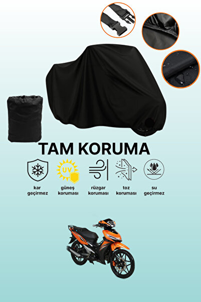 dokaca Black Rks Easy Pro 50 Compatible Motorbike Cover, Protective Cover, Mo...