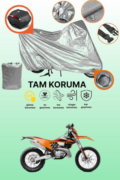 dokaca حقيبة خلفية وقفل رمادي متوافقة مع KTM 300 EXC، غطاء حماية للدراجات الن...