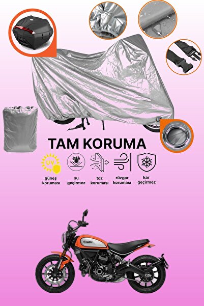 dokaca حقيبة خلفية رمادية اللون ومتوافقة مع قماش الدراجات النارية المتوافق مع...