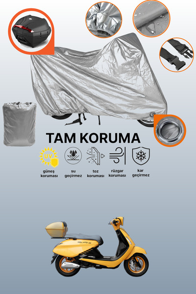 dokaca غطاء دراجة نارية متوافق مع يوكي جيلاتو 125، غطاء حماية متوافق مع دراجة...