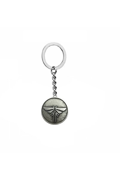 Herşey Nota The Last of Us Firefly Locket Keychain – Zamak Metal Unisex Gaming Accessory
