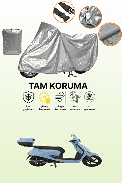 dokaca Gray Tail Bag and Lock Incompatible Mondial 125 Exon Compatible Motorc...