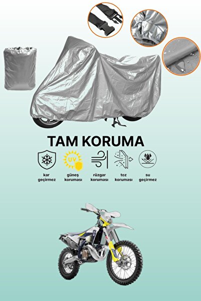 dokaca غطاء دراجة نارية متوافق مع هوسكفارنا TE 300i باللون الرمادي، غطاء واقي...