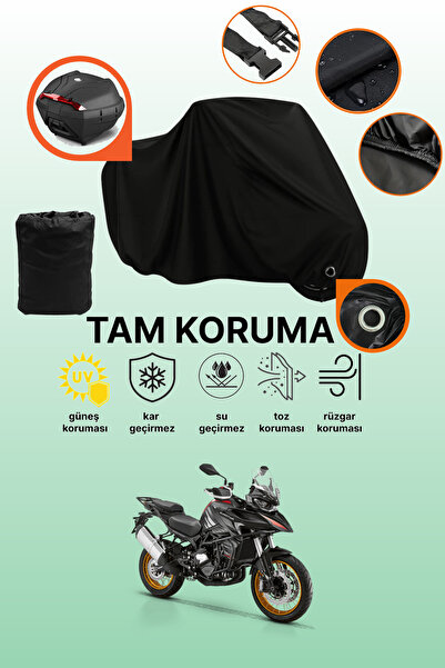 dokaca Black Lock and Tail Bag Compatible Rks Srt800Sx Compatible Motorcycle ...