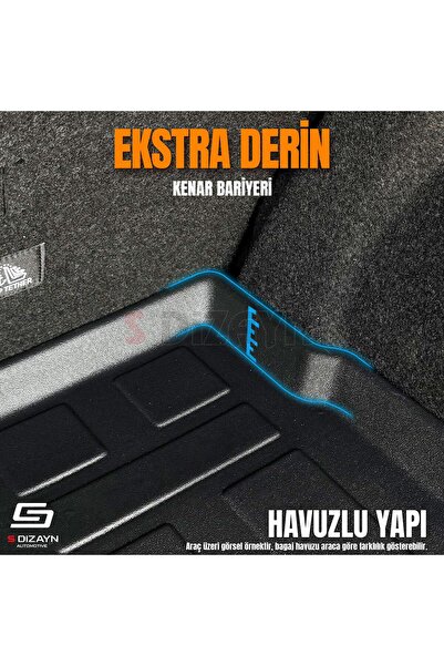 S Dizayn S-Dizayn VW Jetta 3D Pro Bagaj Havuzu Cepli 2011 Üzeri A+ Kalite 3BH-SDZ240