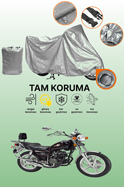 dokaca Gray Lock Compatible Kanuni Seyhan 250 Compatible Motorcycle Cover, Pr...