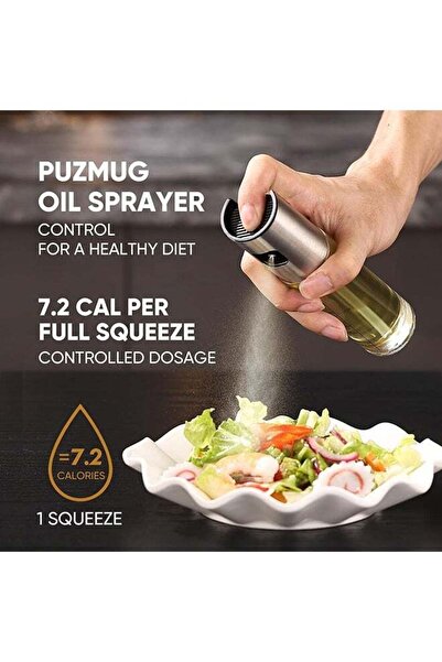 COOYA Cooking Oil Sprayer,100ml Capacity,with Dust-proof Nozzle,Anti-slip Design,for Salad, BBQ,Roasting