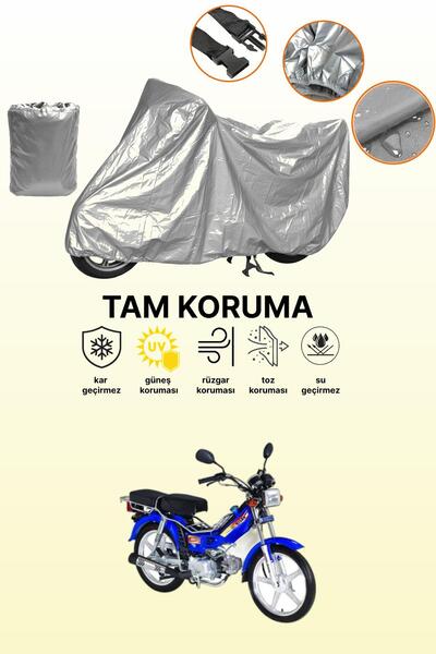 dokaca غطاء دراجة نارية رمادي متوافق مع ماركة بيسان سيلان، غطاء واقي، غطاء لل...